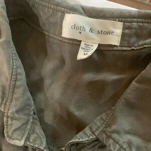 Cloth and stone olive jumpsuit Medium